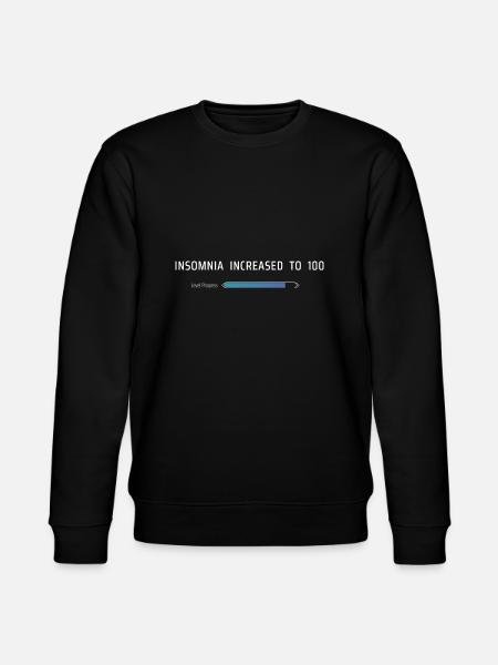 Insomnia Increased To 100 - Stanley/Stella CHANGER Unisex Organic Sweatshirt - black