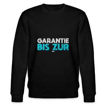 Garantie Bis Zur Tür - Stanley/Stella Unisex Bio-Sweatshirt CHANGER  - Schwarz - Vorne - Nik (191cm) & Marisol (170cm)