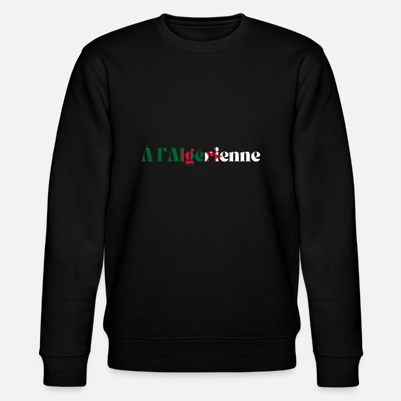 Algerien - Algerien Geschenkidee - Stanley/Stella Unisex Bio-Sweatshirt CHANGER  - Schwarz