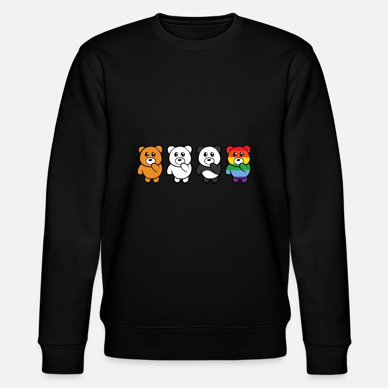 LGBT Bären - Stanley/Stella Unisex Bio-Sweatshirt CHANGER  - Schwarz