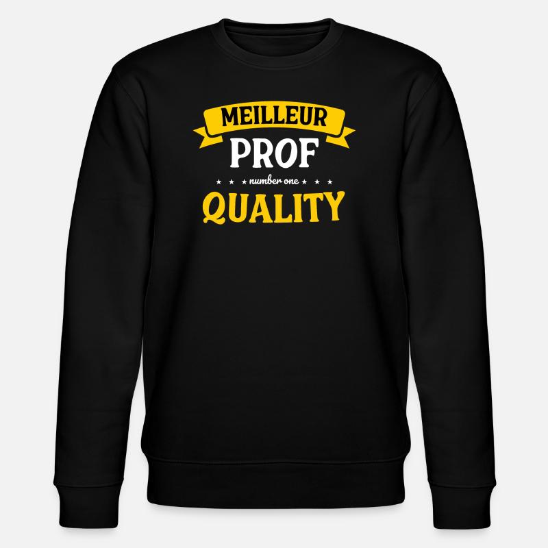 Bester Lehrer - Stanley/Stella Unisex Bio-Sweatshirt CHANGER  - Schwarz