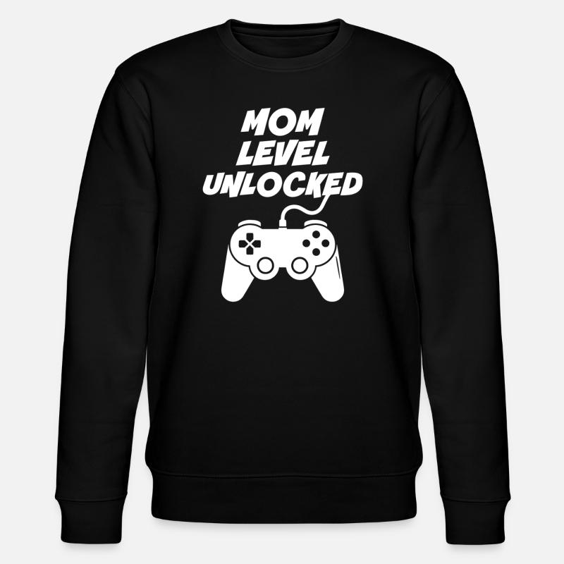 Niveau maman débloqué - Sweat bio CHANGER Stanley/Stella Unisexe - noir