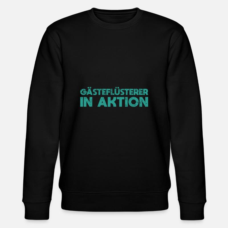 Gästeflüsterer In Aktion - Stanley/Stella Unisex Bio-Sweatshirt CHANGER  - Schwarz