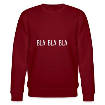 bla bla bla - Sweat bio CHANGER Stanley/Stella Unisexe - bordeaux - Devant - Nik (191cm) & Marisol (170cm)