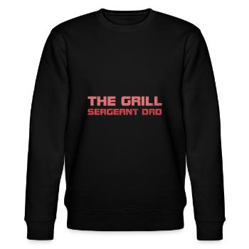 The Grill Sergeant Dad - Stanley/Stella CHANGER Unisex Organic Sweatshirt - black - Front - Nik (191cm) & Marisol (170cm)