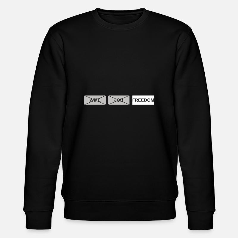 Liberté d’emploi de l’épouse - Sweat bio CHANGER Stanley/Stella Unisexe - noir