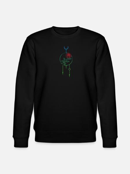 Celestial Rose Dream - Stanley/Stella CHANGER Unisex Organic Sweatshirt - black