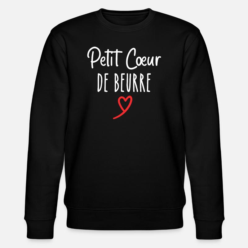 petit cœur de beurre - Sweat bio CHANGER Stanley/Stella Unisexe - noir