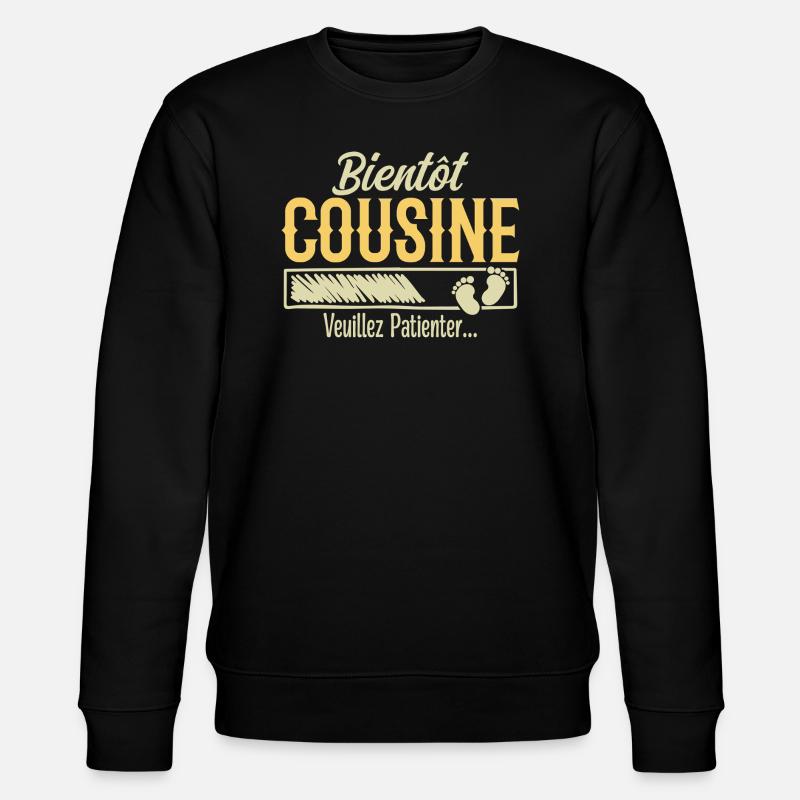 Future cousin - Stanley/Stella CHANGER Unisex Organic Sweatshirt - black