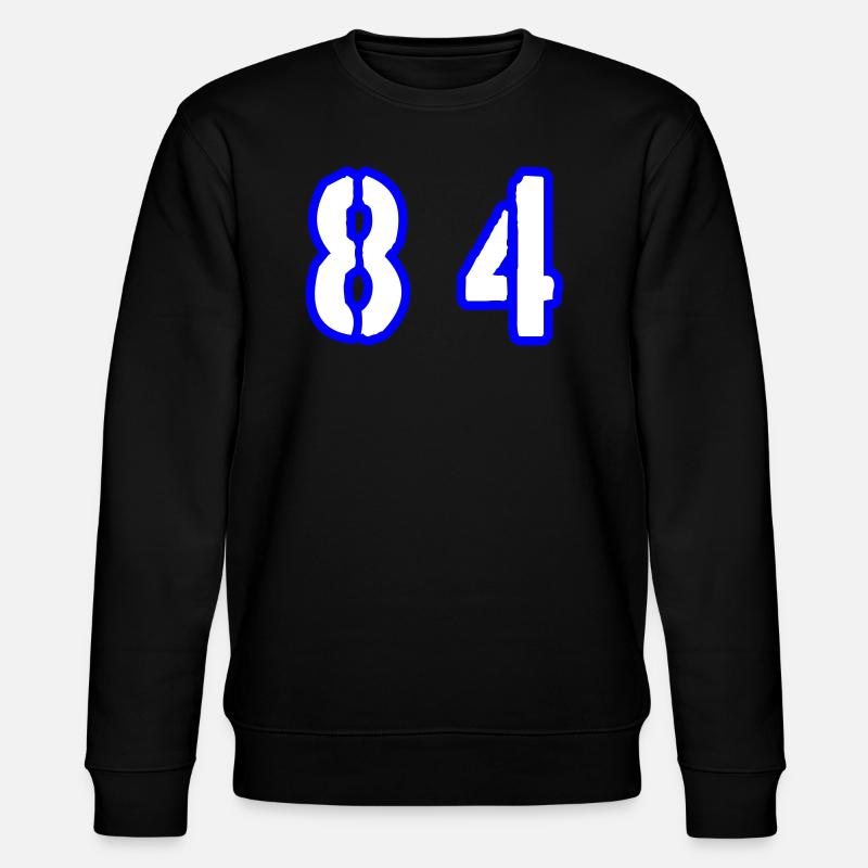 84 Zahl Symbol - Stanley/Stella Unisex Bio-Sweatshirt CHANGER  - Schwarz
