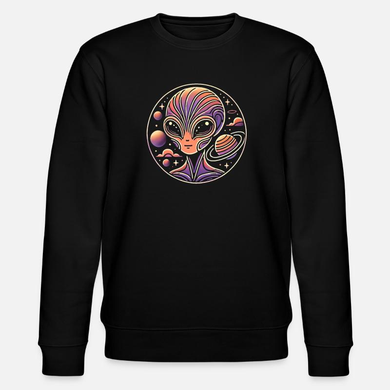 Außerirdischer Savi - Stanley/Stella Unisex Bio-Sweatshirt CHANGER  - Schwarz