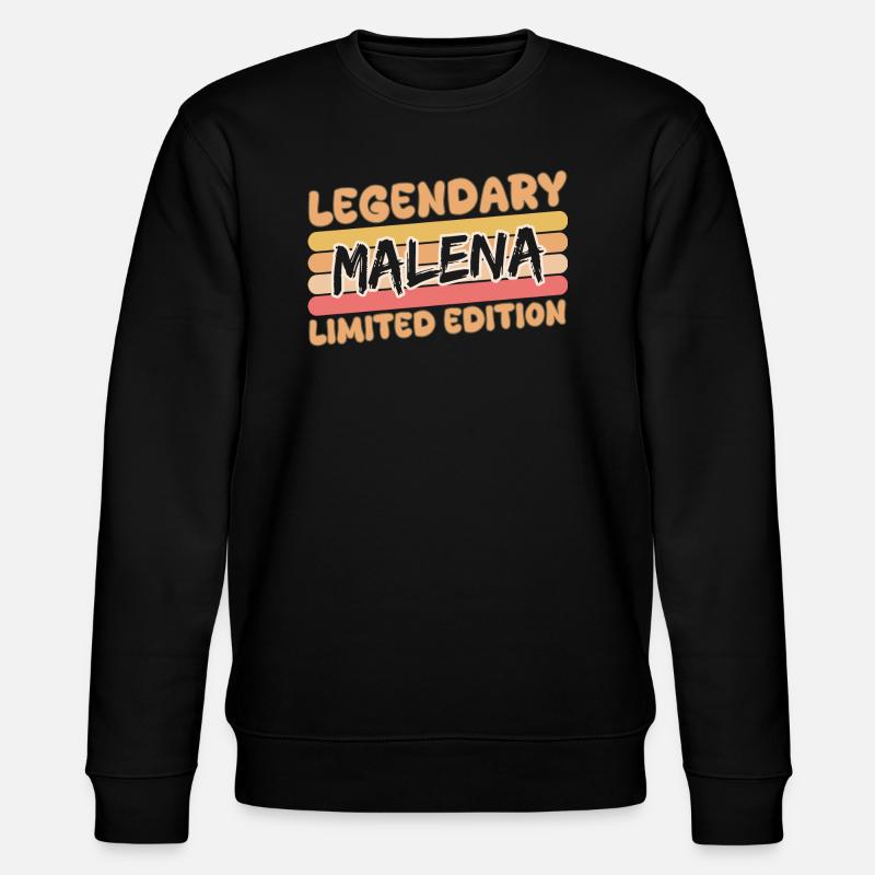 Name Malena - Stanley/Stella Unisex Bio-Sweatshirt CHANGER - Schwarz