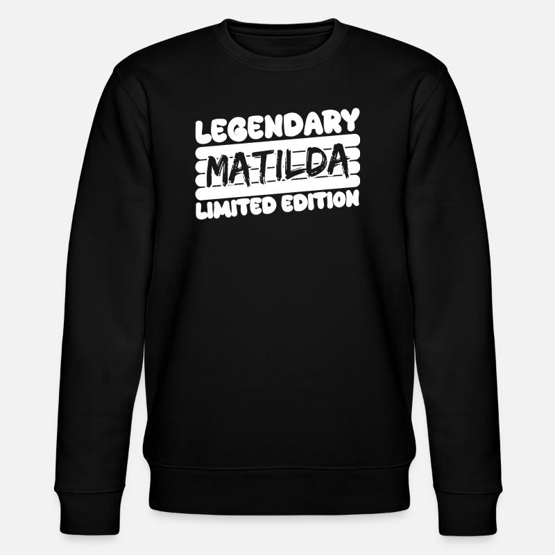 Name Matilda - Stanley/Stella Unisex Bio-Sweatshirt CHANGER - Schwarz