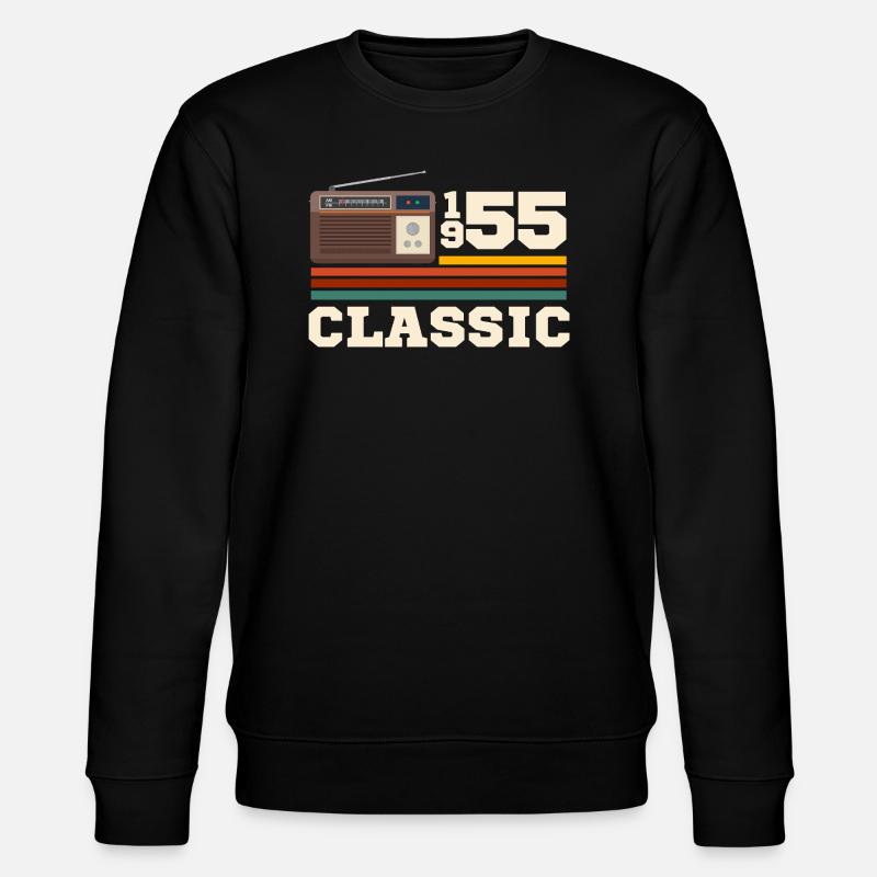 Anniversaire 1955 retro classic - Sweat bio CHANGER Stanley/Stella Unisexe - noir