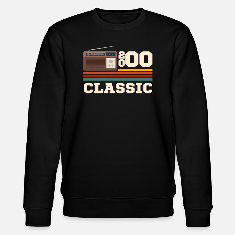 Anniversaire 2000 retro classic - Sweat bio CHANGER Stanley/Stella Unisexe - noir