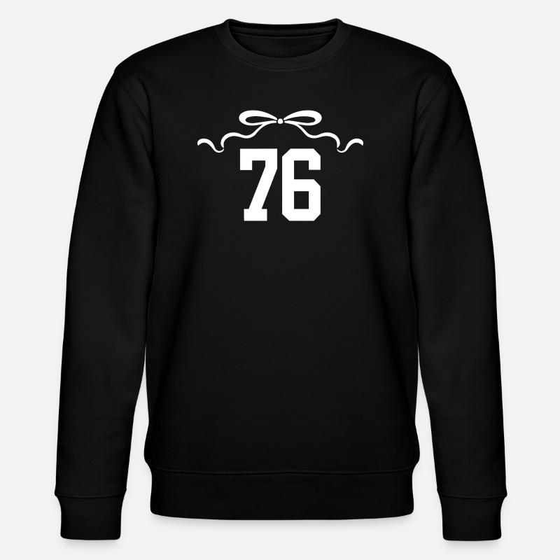 Numéro 76 noeud - 76e anniversaire - Sweat bio CHANGER Stanley/Stella Unisexe - noir