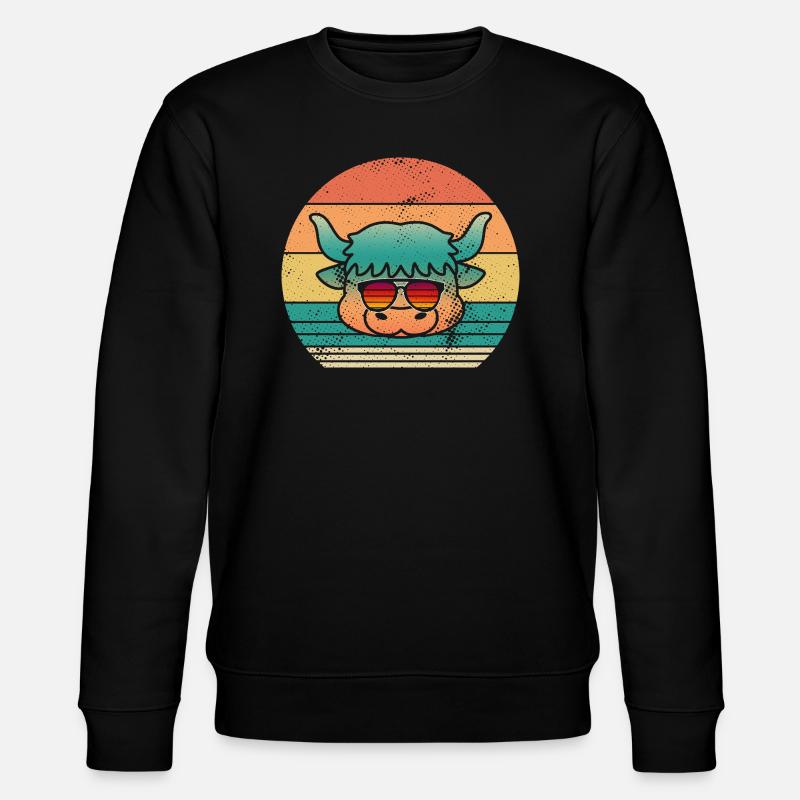 Bovins de buffle Bœufs - Sweat bio CHANGER Stanley/Stella Unisexe - noir