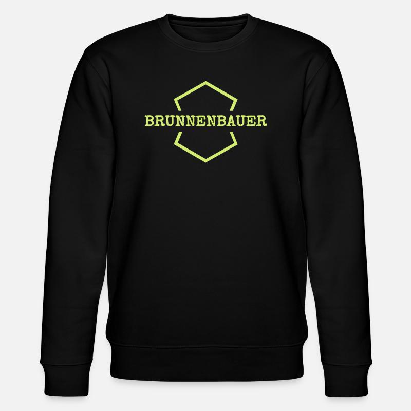 Brunnenbauer als Arbeit - Stanley/Stella Unisex Bio-Sweatshirt CHANGER - Schwarz