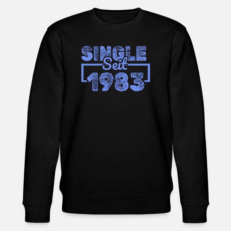 Célibataire 1983 - Sweat bio CHANGER Stanley/Stella Unisexe - noir