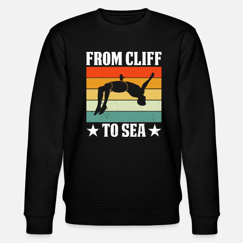 Plongeur Plongée Cliff Diver - Sweat bio CHANGER Stanley/Stella Unisexe - noir