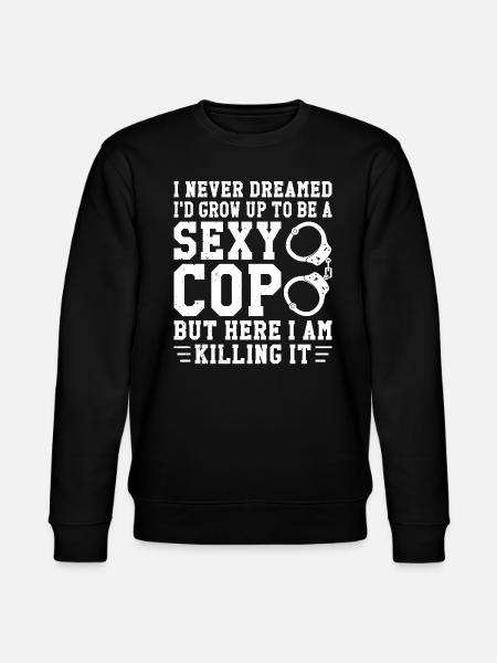 Policeman Funny Police Outfit - Stanley/Stella CHANGER Unisex Organic Sweatshirt - black