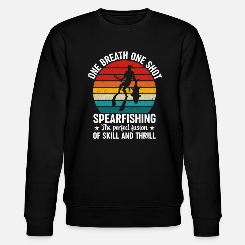 Speerfischen Speerfischerfischer Speerfishing - Stanley/Stella Unisex Bio-Sweatshirt CHANGER  - Schwarz