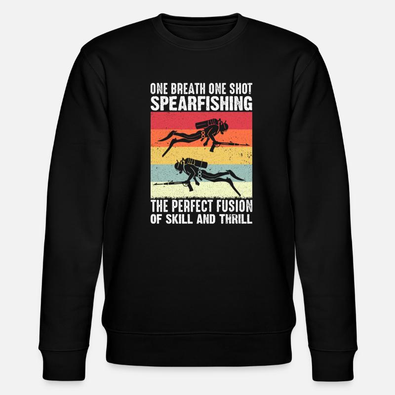 Speerfischen Speerfischerfischer Speerfishing - Stanley/Stella Unisex Bio-Sweatshirt CHANGER  - Schwarz