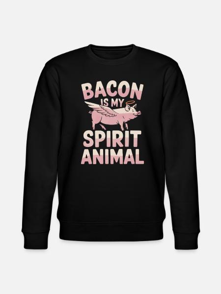 Speck Ist Mein Geisttier - Stanley/Stella Unisex Bio-Sweatshirt CHANGER - Schwarz