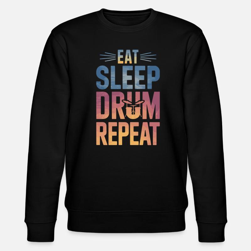 Drums Drummers Drummers - Stanley/Stella CHANGER Unisex Organic Sweatshirt - black
