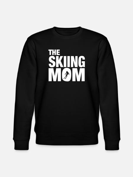 The Skiing Mom - Stanley/Stella Unisex Bio-Sweatshirt CHANGER  - Schwarz