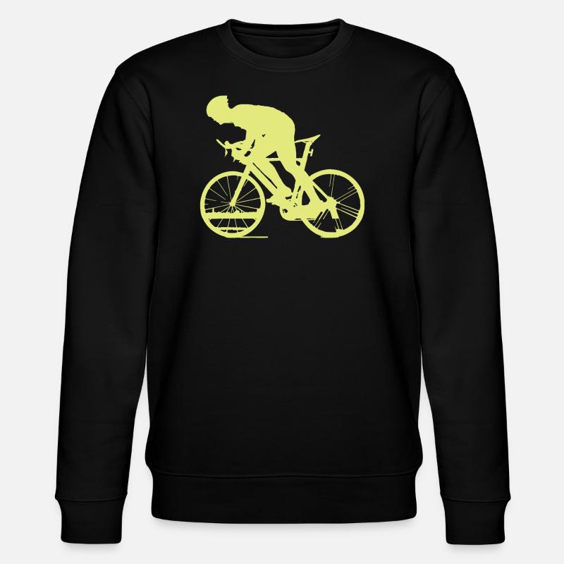 Cycling - Yellow - Stanley/Stella Unisex Bio-Sweatshirt CHANGER  - Schwarz
