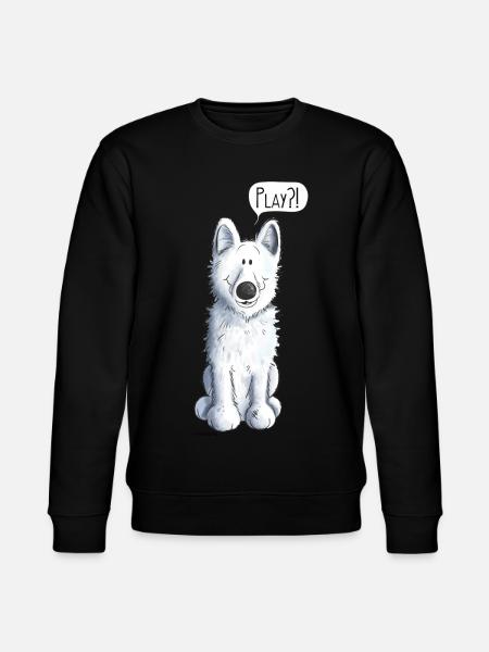 Schweizer Schäferhund Play - Stanley/Stella Unisex Bio-Sweatshirt CHANGER  - Schwarz