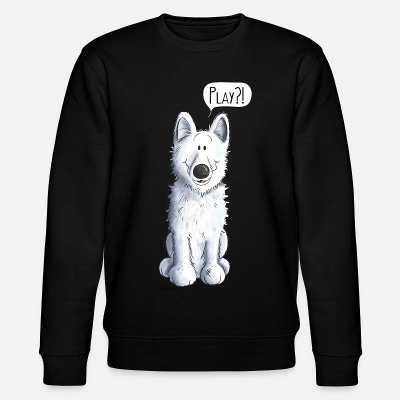 Schweizer Schäferhund Play - Stanley/Stella Unisex Bio-Sweatshirt CHANGER  - Schwarz