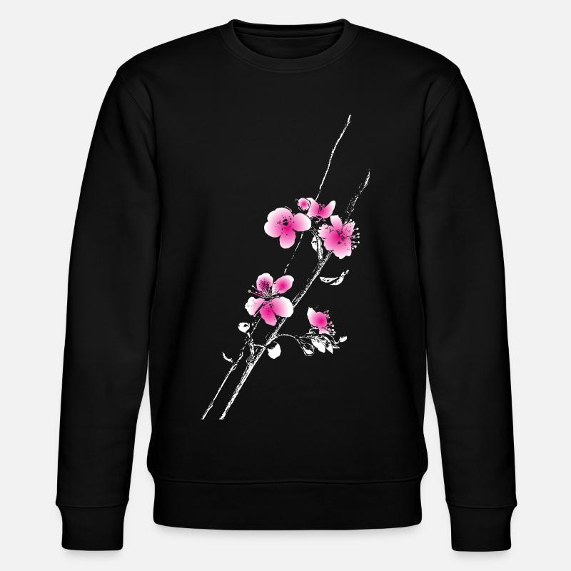 Branche des fleurs de cerisier - Sweat bio CHANGER Stanley/Stella Unisexe - noir