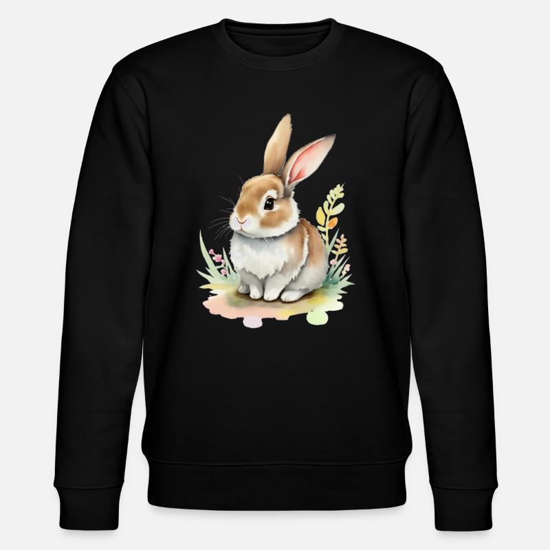 Lapin mignon - Sweat bio CHANGER Stanley/Stella Unisexe - noir