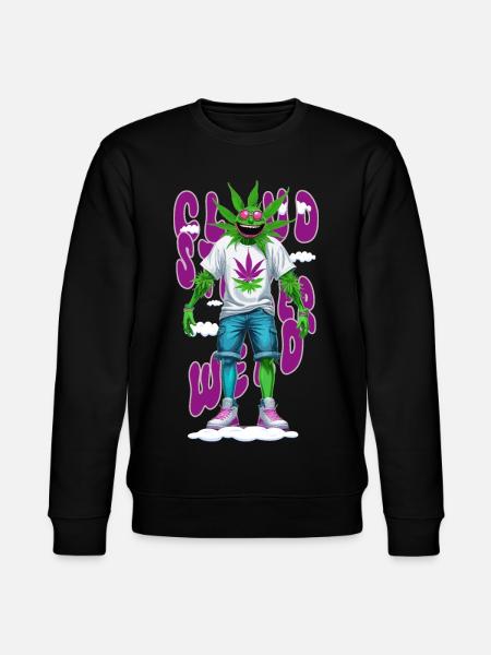 Cloudstorm Weed - Stanley/Stella CHANGER Unisex Organic Sweatshirt - black