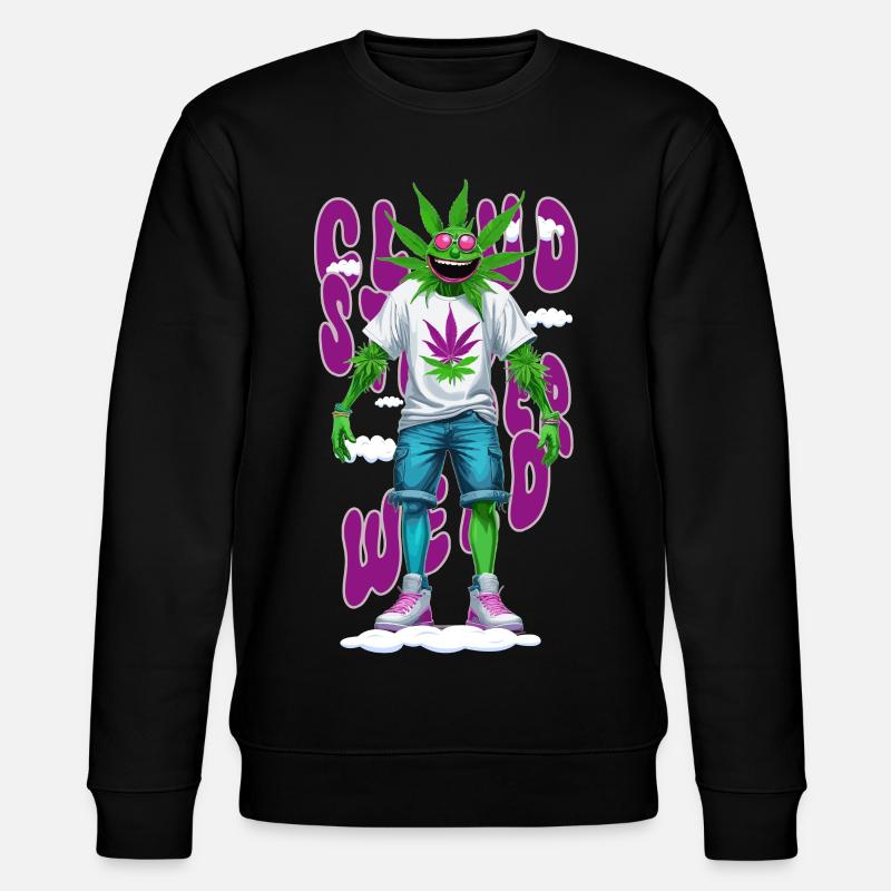 Tempête de nuages Weed - Sweat bio CHANGER Stanley/Stella Unisexe - noir