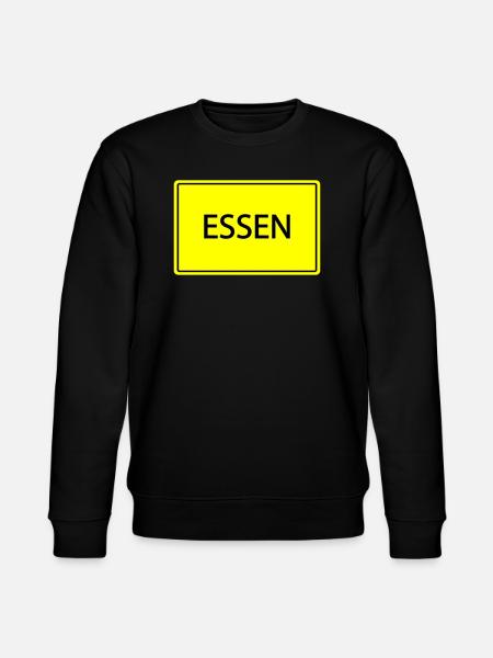 Town sign Essen - Stanley/Stella CHANGER Unisex Organic Sweatshirt - black