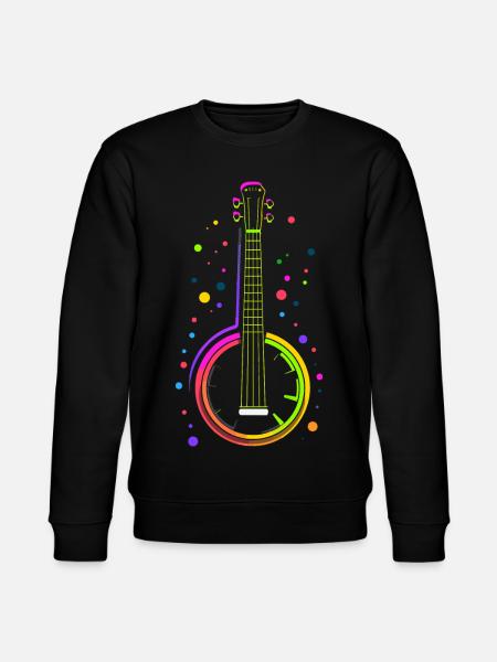 Banjo Cartoon Style - Stanley/Stella CHANGER Unisex Organic Sweatshirt - black