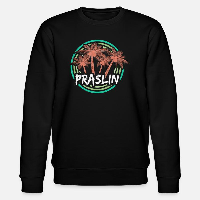 Urlaub Praslin - Stanley/Stella Unisex Bio-Sweatshirt CHANGER  - Schwarz