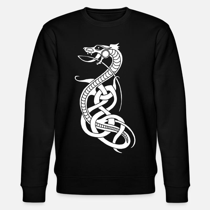 Infinite White Snake - Stanley/Stella CHANGER Unisex Organic Sweatshirt - black