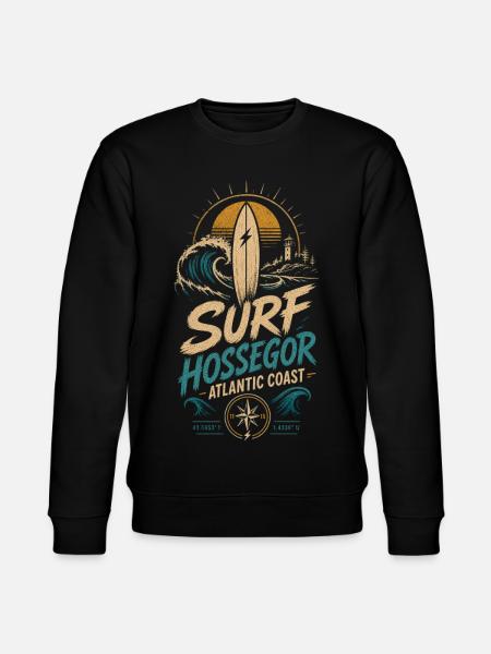 Hossegor Surfen - Stanley/Stella Unisex Bio-Sweatshirt CHANGER - Schwarz