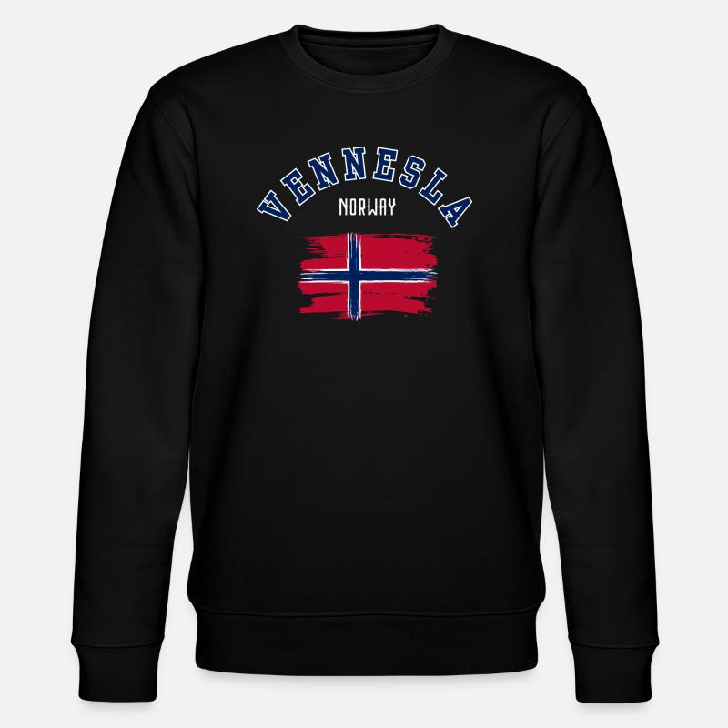 Vennesla, Norwegen - Stanley/Stella Unisex Bio-Sweatshirt CHANGER  - Schwarz