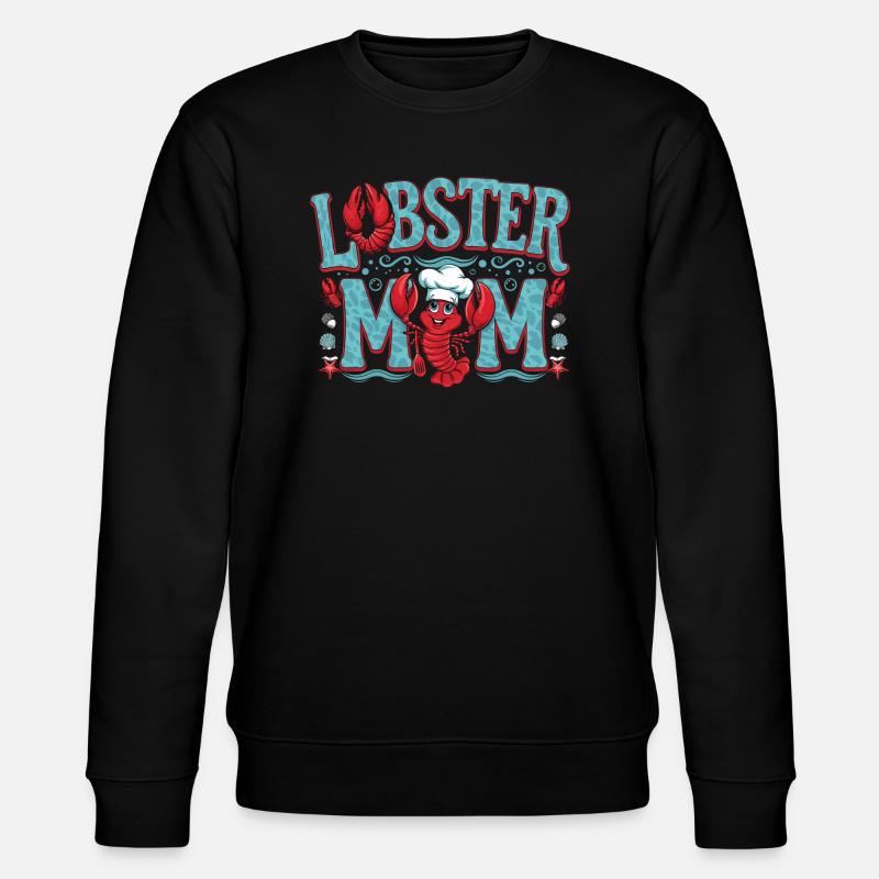 Lobster Mom 6 - Stanley/Stella Unisex Bio-Sweatshirt CHANGER  - Schwarz