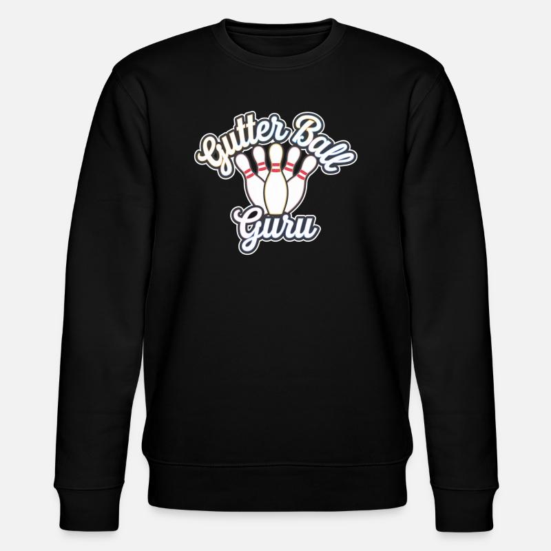 Gutter Ball Guru 12 - Stanley/Stella Unisex Bio-Sweatshirt CHANGER  - Schwarz