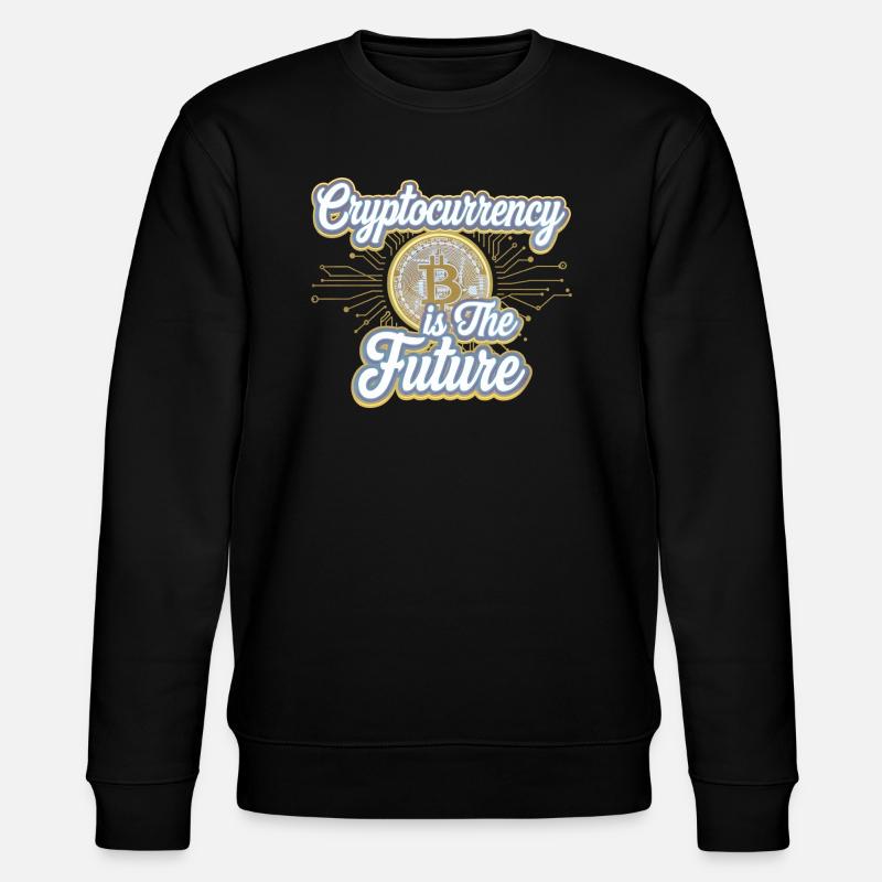 Cryptocurrency Is The Future 12 - Stanley/Stella Unisex Bio-Sweatshirt CHANGER  - Schwarz