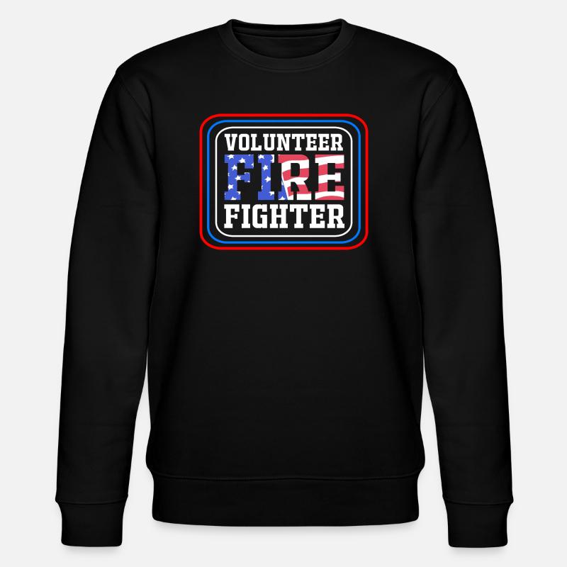Firefighter Fire Brigade - Stanley/Stella CHANGER Unisex Organic Sweatshirt - black