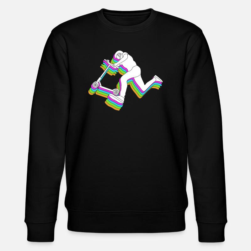 Scooter Roller - Stanley/Stella CHANGER Unisex Organic Sweatshirt - black