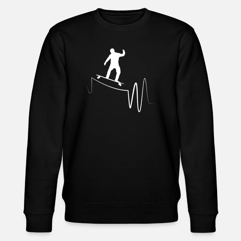 Longboard Longboarder Longboarding - Sweat bio CHANGER Stanley/Stella Unisexe - noir
