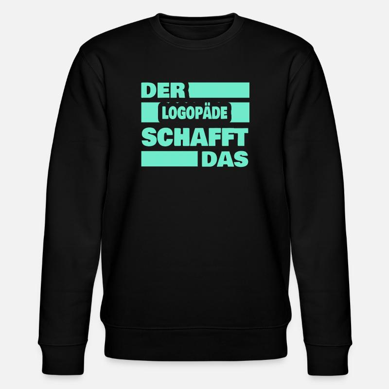 Logopäde - Stanley/Stella Unisex Bio-Sweatshirt CHANGER  - Schwarz